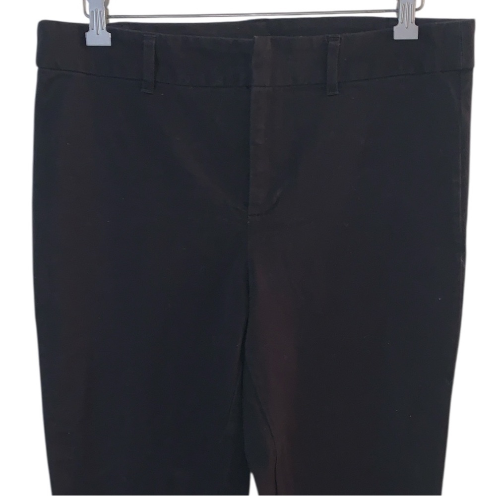Dip Black Straight Leg Dress Pants Size 10 Hook button & zip